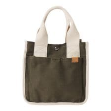 DOT&STRIPE キャンバス 両サイドポケット付きトート