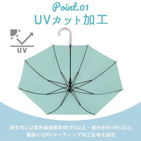 晴雨兼用 子供長傘 55cm バックヤードファミリー Backyard Family Cruxseiu55 ファッション通販 マルイウェブチャネル