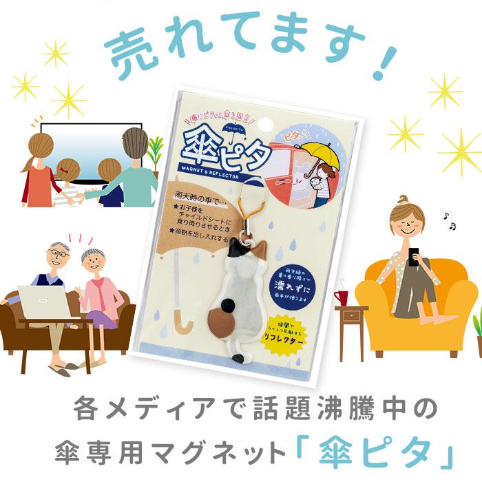 マグネットで傘を車に固定「傘ピタ」