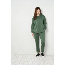 裏起毛ロングパンツ セットアップ レディース