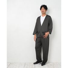 バックヤードファミリー(BACKYARD FAMILY)の高撥水 メンズ ノーカラーセットアップ