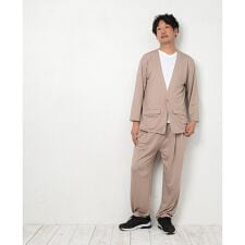 バックヤードファミリー(BACKYARD FAMILY)の高撥水 メンズ ノーカラーセットアップ