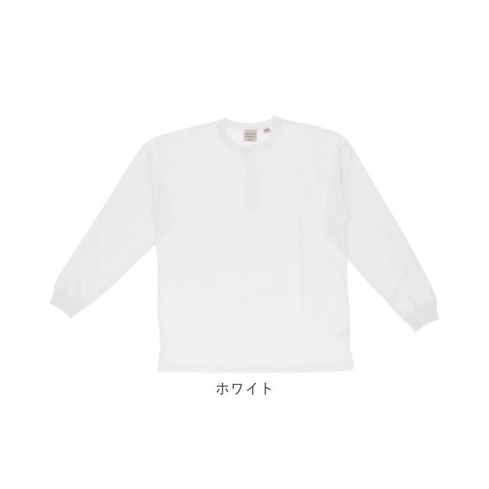 Goodwear USAコットン袖リブヘンリーネックロンT | バックヤード