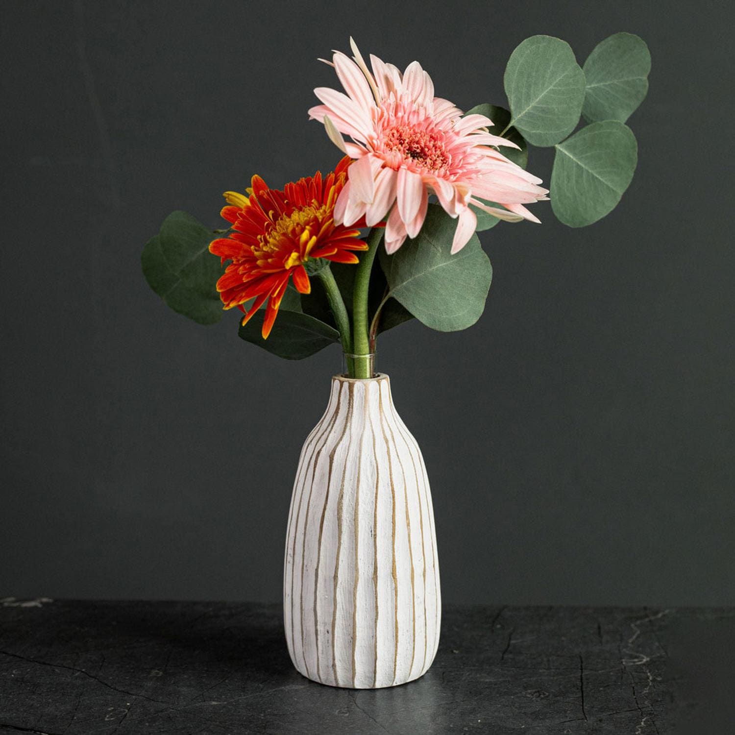 [}C]Flower vase shinogi CB-104/obN[ht@~[iBACKYARD FAMILYj white
