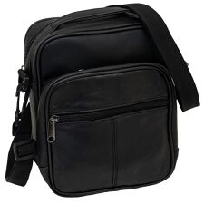 やわらかレザーの縦型ショルダーバッグ