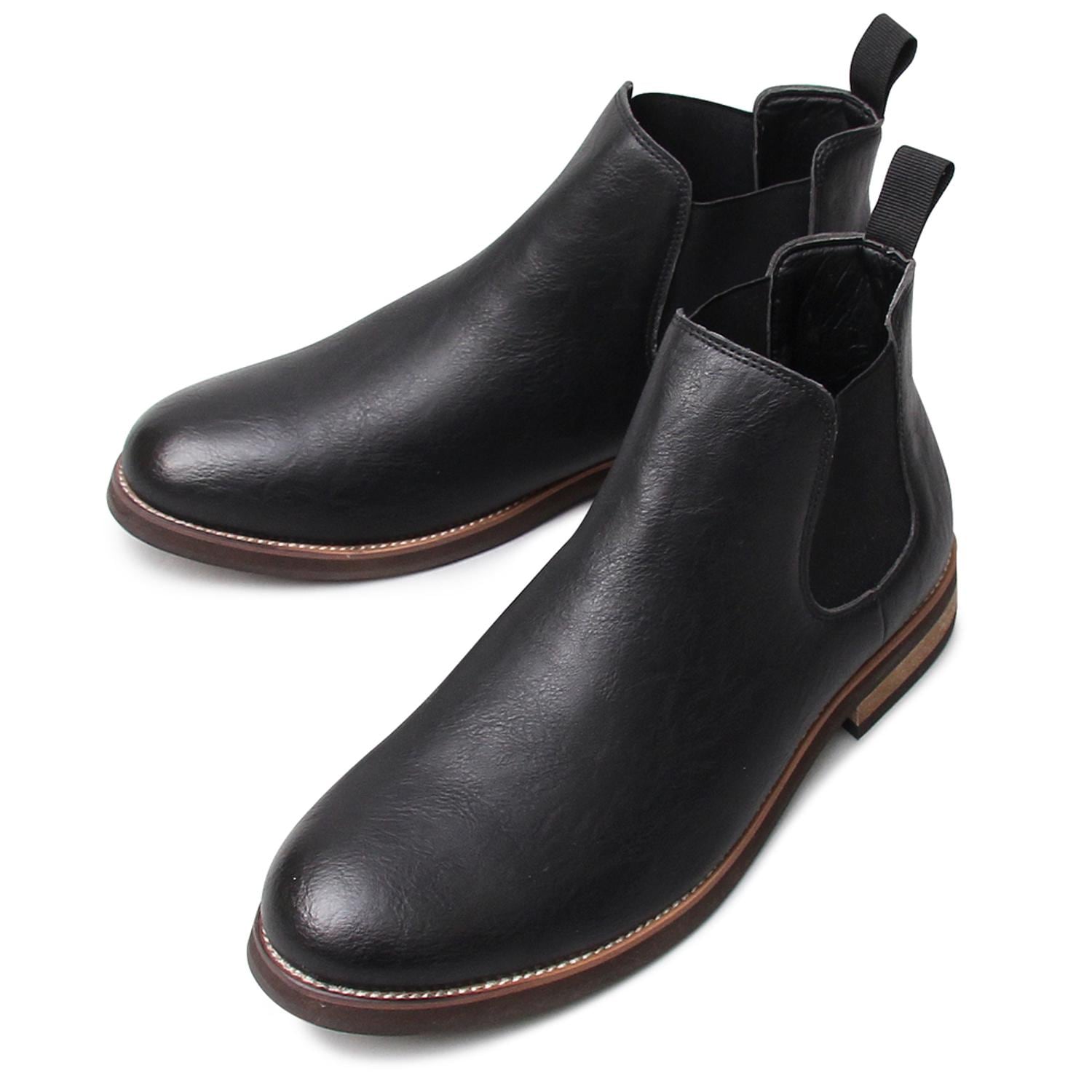 [}C]glabella SIDE GORE BOOTS/obN[ht@~[iBACKYARD FAMILYj BLACK