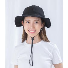 バックヤードファミリー(BACKYARD FAMILY)のヘルメット付UVつば広ハット