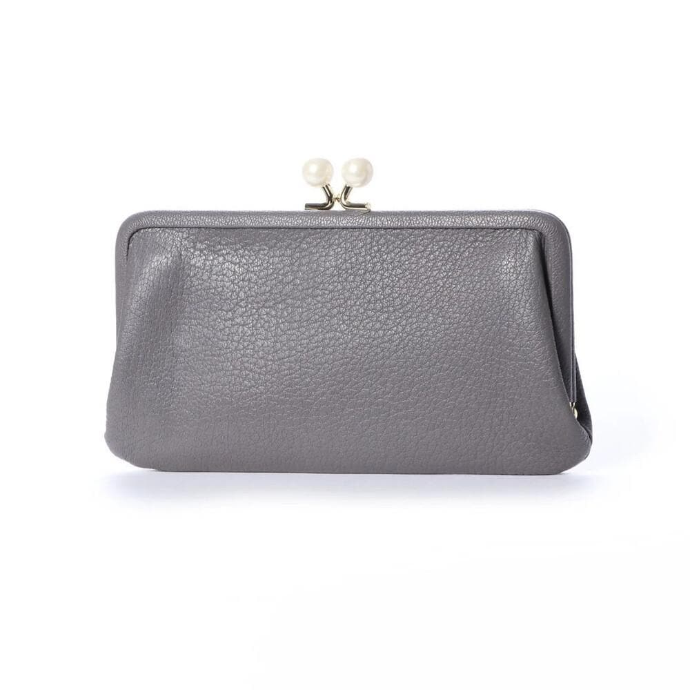 ペルケ　　タックボンディングがま口長財布 楽天市場】ペルケ perche / タックボンディングがま口長財布