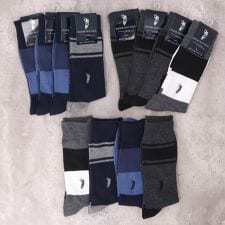 紳士 カジュアルソックス/柄Ｄ