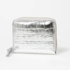 perche ペルケ メタリッククロコ ジャバラカードウォレット