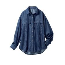 サラリ大人のサステナブル夏デニムシャツジャケット