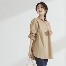 イージーケア！スキッパー衿シャツブラウス