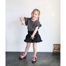 ハートキュンドロップショルダー半袖Tシャツ