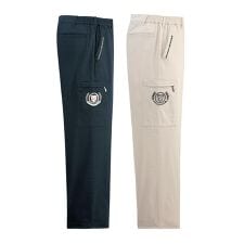 バックヤードファミリー(BACKYARD FAMILY)の【ダンロップ 】刺しゅう入り楽々カーゴパンツ２色組