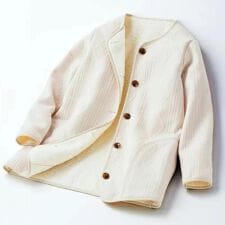 裏ボアであったかふくれジャカードジャケット