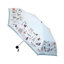 ねこまみれ 晴雨兼用折りたたみ傘
