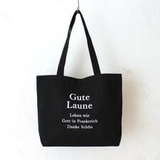 ロゴ刺繍ラージトート