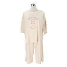 巾着付き5分袖上下セット ルームウエア