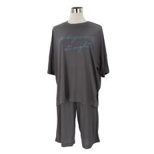 巾着付き5分袖上下セット ルームウエア