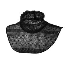 ecla T style BLACK フォーマルレースネックカバー
