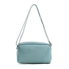 cooco シュリンクレザー横型BOXショルダーバッグ