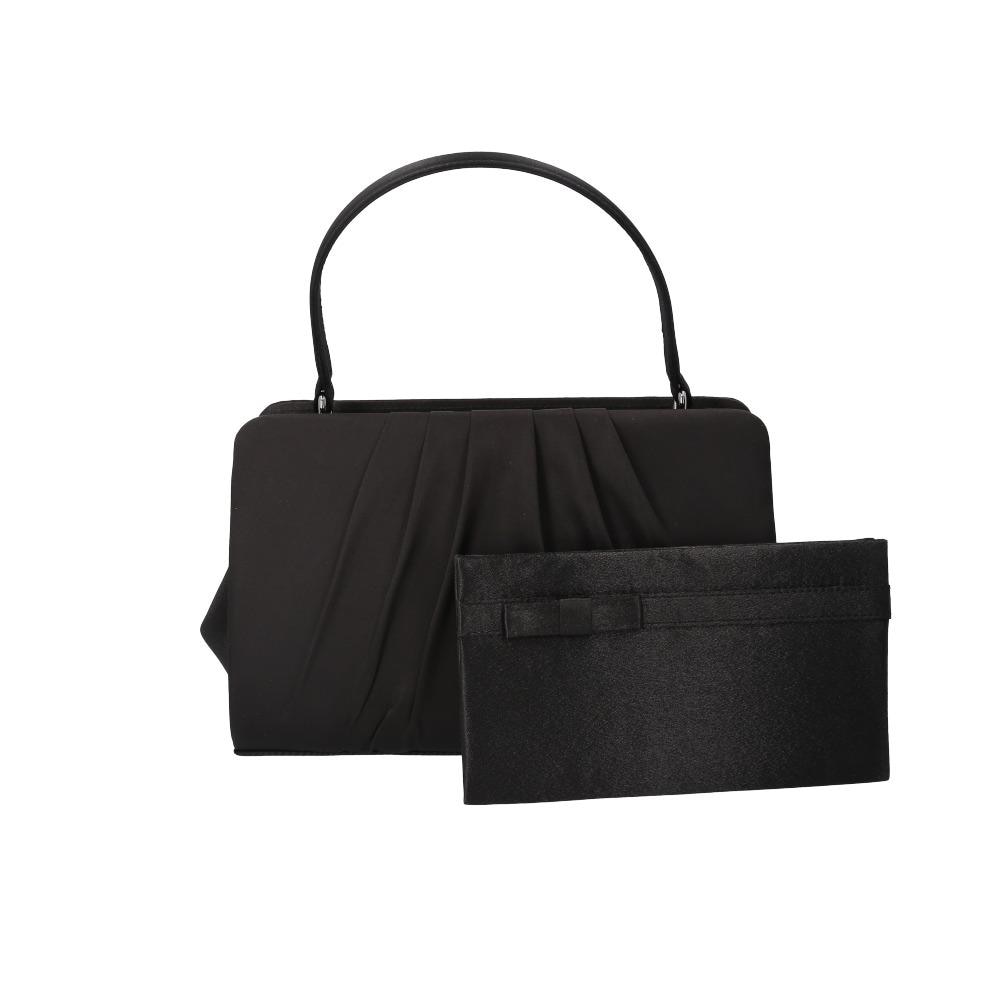 ブラックフォーマル バッグ】サブバッグ／袱紗の3点セット／黒