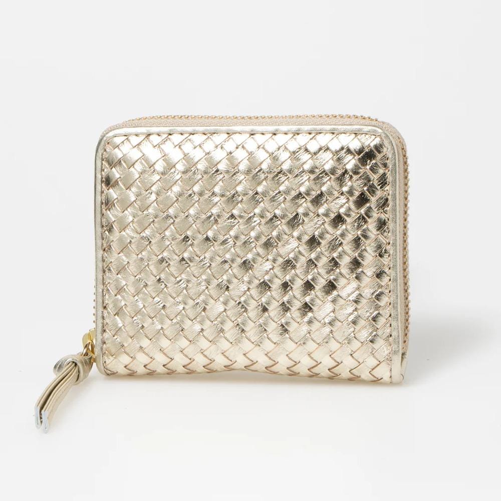 perche ペルケ レザーメッシュ ジャバラカードウォレット | バック