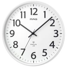 バックヤードファミリー(BACKYARD FAMILY)のMAG無線LANアナログ掛時計 シグナルキーパー