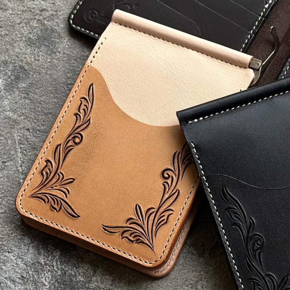 KC.s ビルフォールド ラウンドジップ ヴィンテージホースハイド