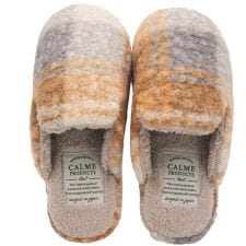 バックヤードファミリー(BACKYARD FAMILY)のカルム プードルボアチェックスリッパ