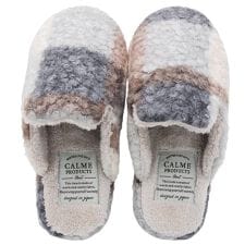 バックヤードファミリー(BACKYARD FAMILY)のカルム プードルボアチェックスリッパ