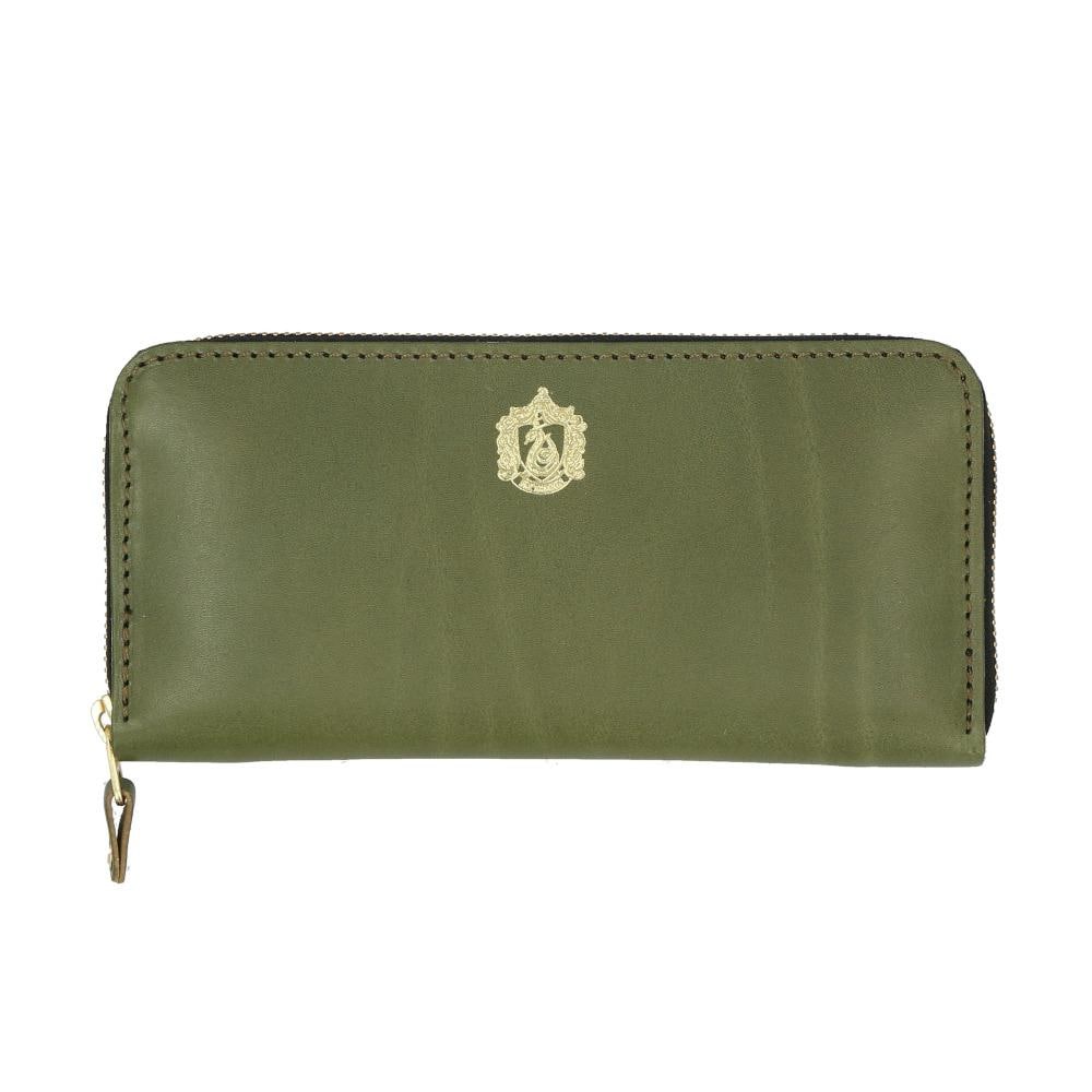 新品 栃木レザー L字ファスナー 長財布 オリーブ 大容量 日本製 牛革 緑 栃木レザー L字ファスナー 長財布 オリーブ 大容量 日本製 牛革 緑