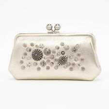 perche ペルケ マルチスタッズ がま口 ロングウォレット