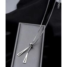 トライアングルループタイ Yシェイプ ネックレス