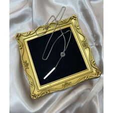 ロング Yシェイプ メタル ループタイネックレス