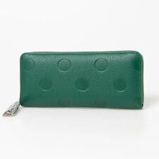 バックヤードファミリー(BACKYARD FAMILY)のperche ペルケ ドット型押 ジャバラ長カードウォレット