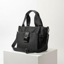 ブラックスクエアナイロン 2Wayトート