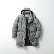 フード付き撥水ロングダウンコート