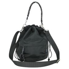 コード編み巾着ショルダー