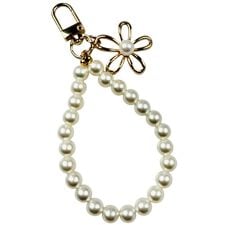 ホワイトパールフラワー キーチャーム