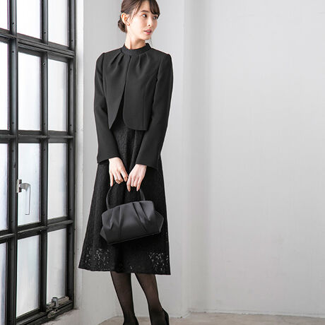 喪服 礼服 ブラックフォーマル ノーカラージャケット 総レースワンピース フォーマルスーツ フォルムフォルマ Form Forma ファッション通販 マルイウェブチャネル 喪服 礼服 ブラックフォーマル ノーカラージャケット 総レースワンピース フォーマルスーツ フォルムフォルマ Form Forma ファッション通販 マルイウェブチャネル