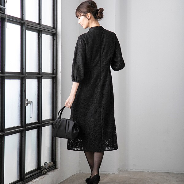 喪服 礼服 ブラックフォーマル ノーカラージャケット 総レースワンピース フォーマルスーツ フォルムフォルマ Form Forma ファッション通販 マルイウェブチャネル