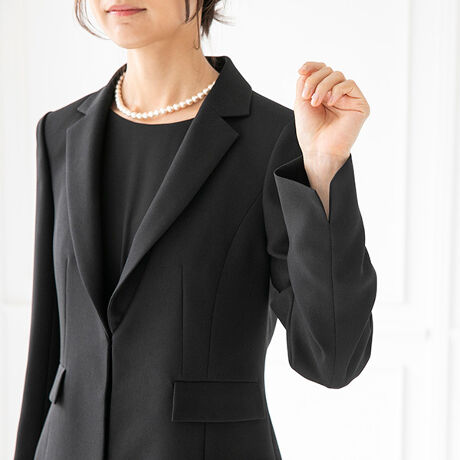 喪服 礼服 ブラックフォーマル テーラードジャケット ロングフレアワンピース フォーマルスーツ フォルムフォルマ Form Forma ファッション通販 マルイウェブチャネル