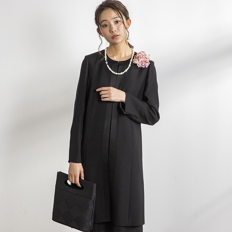 ロングジャケット＆ワンピース/卒入学式 <大きいサイズ有>/喪服/礼服 