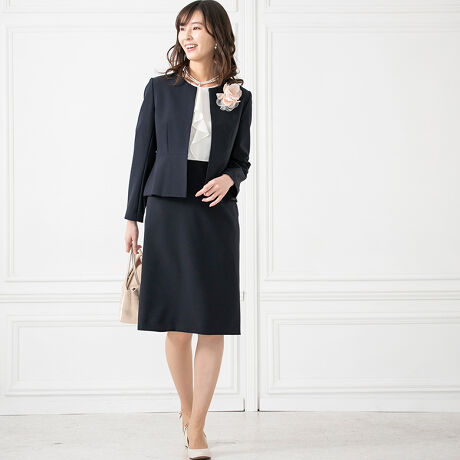 卒業式 入学式 セレモニースーツ ノーカラージャケット フリルワンピース フォルムフォルマ Form Forma ファッション通販 マルイウェブチャネル