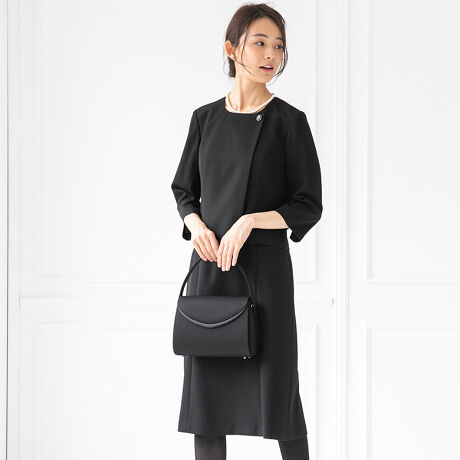 喪服 礼服 ブラックフォーマル スタンドカラージャケット セミフレアワンピース フォルムフォルマ Form Forma ファッション通販 マルイウェブチャネル Cb001 2 55 01