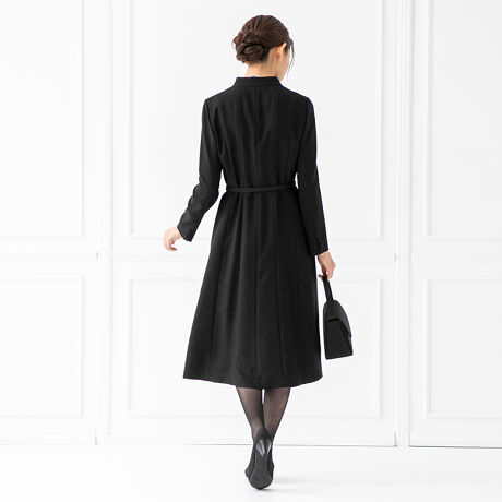 喪服 礼服 ブラックフォーマル フロントボタンフレアワンピース フォルムフォルマ Form Forma ファッション通販 マルイウェブチャネル