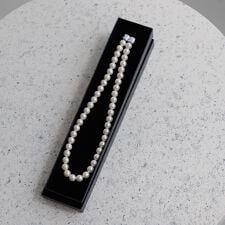 45cm【慶弔両用】8mm玉貝パールネックレス/ブラックフォーマル/パーティー/結婚式/夏