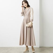 フォルムフォルマ(form forma)のウエストタックフレア　美シルエットドレス/結婚式/パーティー