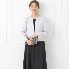 【ジャケット単品】《サテン 生地使用》ジャケット /ボレロ/パーティー/結婚式/ドレス/マザードレス
